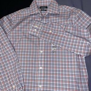NWT  LAUREN Ralph  men’s dress shirt button down plaid M 32/33